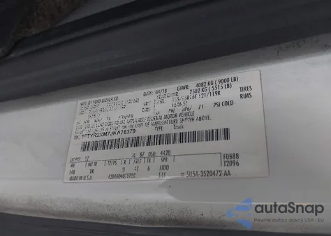 2018 Ford Transit-250 from USA, damaged, VIN 1FTYR2XM7JKA76379